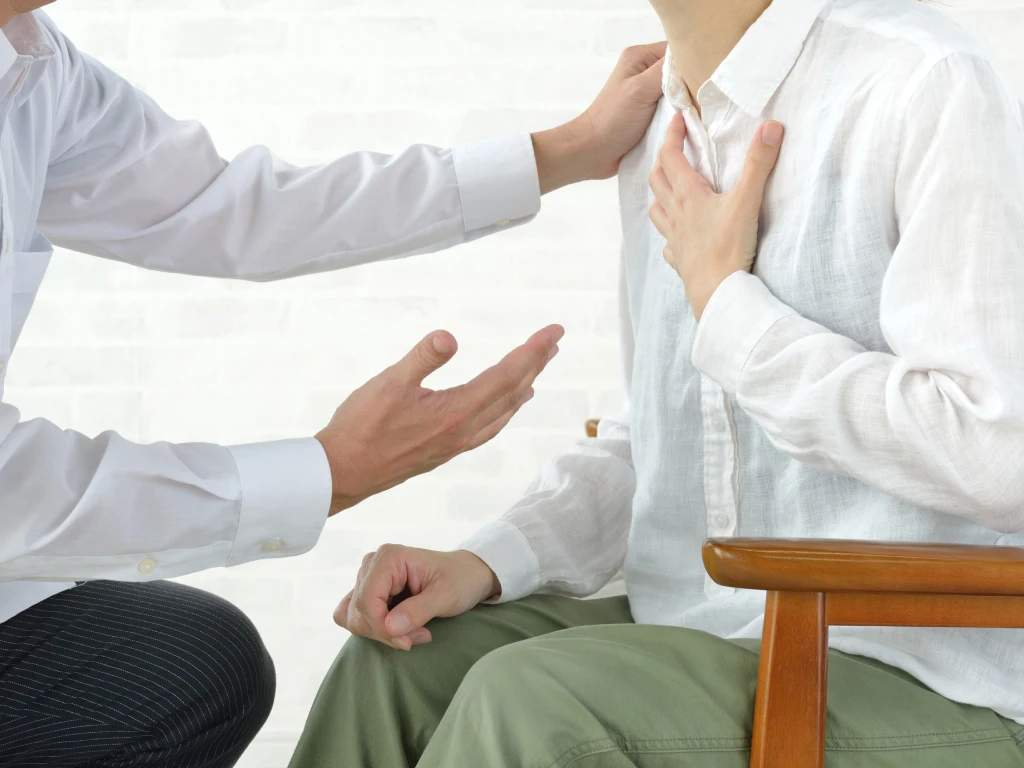 Doctor discussing heart health with a patient